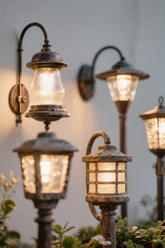choosing rustic garden lights