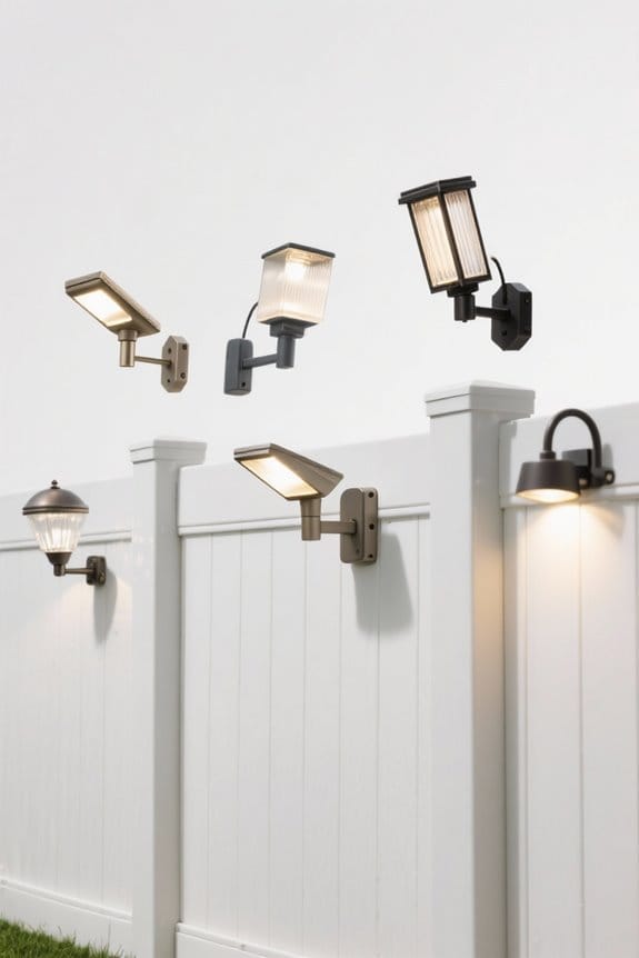 outdoor fence lighting options