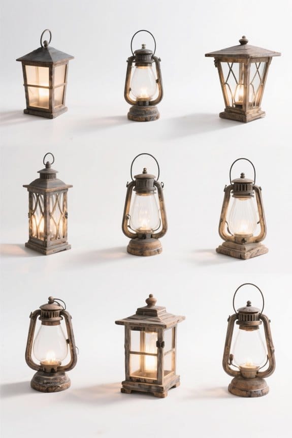 rustic garden lighting options