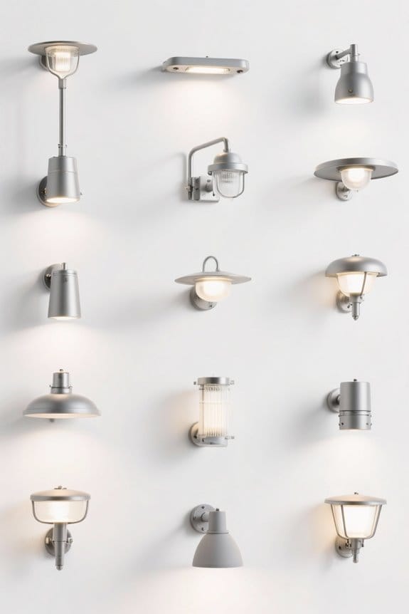 stylish industrial outdoor lighting