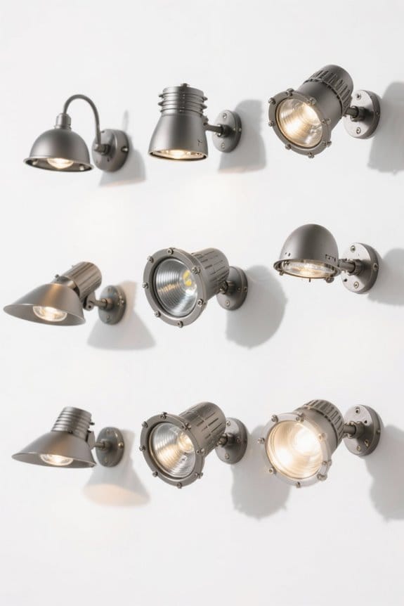stylish industrial outdoor lighting