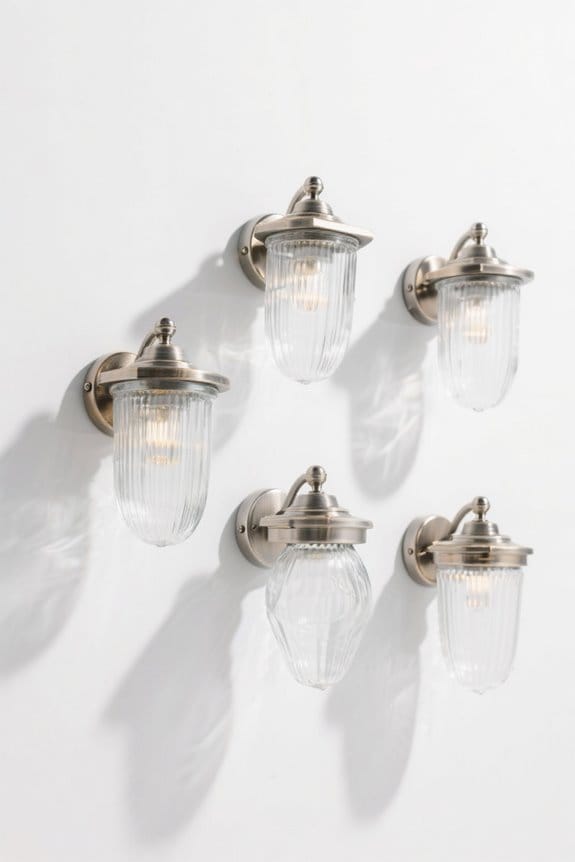 stylish outdoor glass lighting