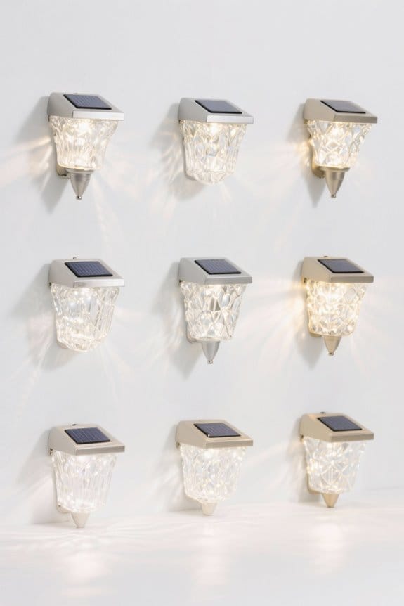 stylish outdoor glass lights