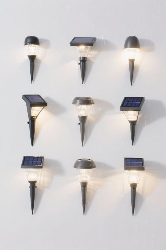 waterproof solar outdoor lights