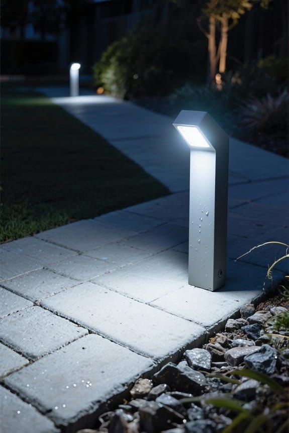 cool white path lighting