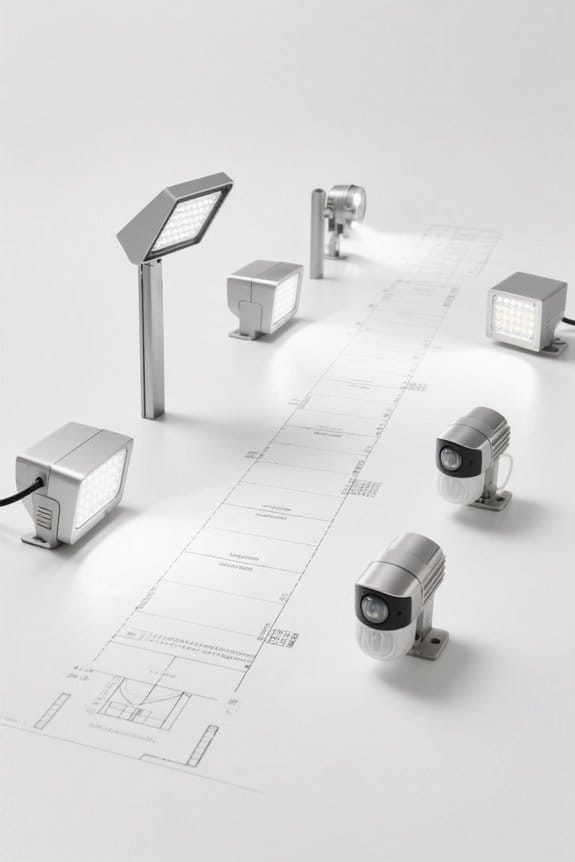 walkway motion lighting strategy