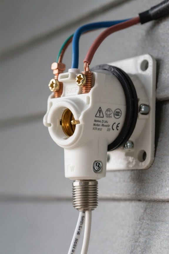 wiring safety for motion sensors